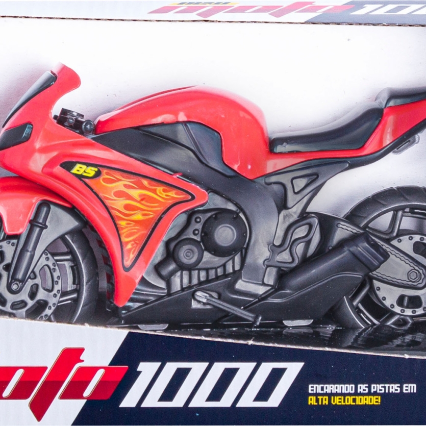 Moto New 1000 com Caixa Bs Toys