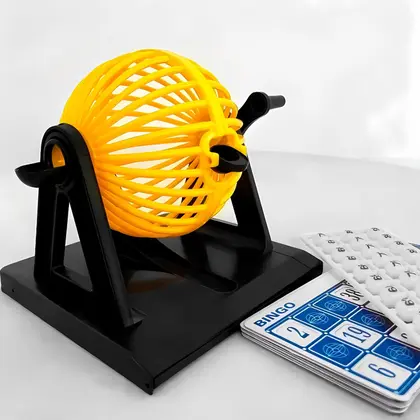 Jogo De Bingo Clássico De Mesa Com Globo Giratório 36 Cartelas E 90 Bolinhas Numeradas - For Kids - Image 5