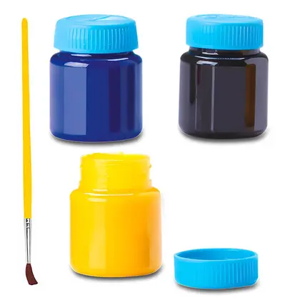 Collection Pintura Dino Brinquedo De Pintura Infantil Com 3 Tintas Coloridas E 1 Pincel Incluso - Bee Toys - Image 3