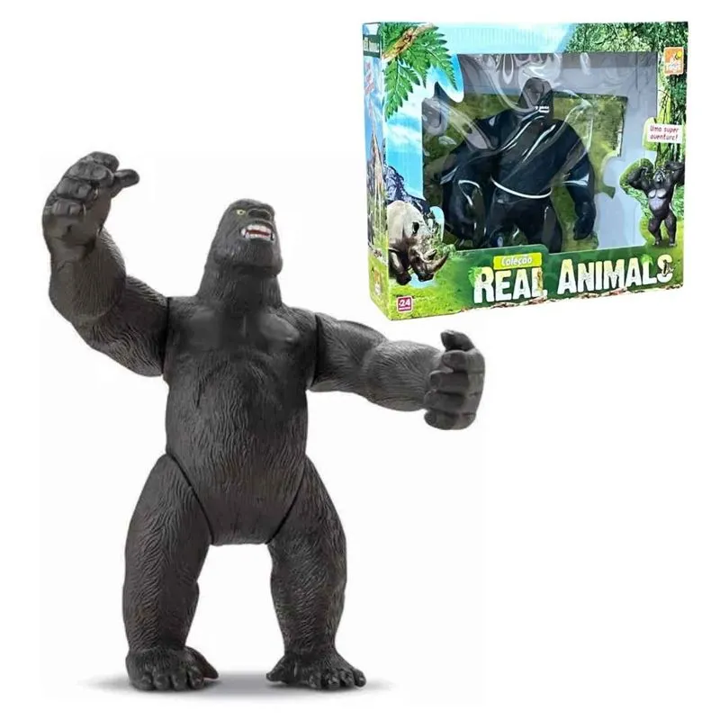 Boneco Gorila King Kong Animal Macaco Brinquedo Articulado - BeeToys - Image 3