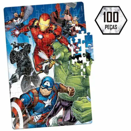 Quebra Cabeça 100 peças Disney Avengers 8035 - Toyster - Image 2