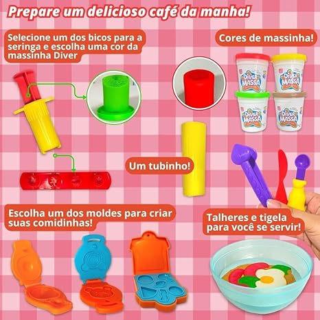 Diver Massa Kit Café da Manhã - 8199 - Divertoys - Image 3
