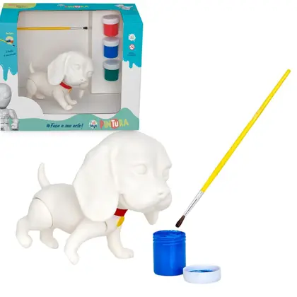 Boneco em Vinil Macio Puppie Bill Pintura 3 Tintas p/Colorir - Puff Toys - Image 3