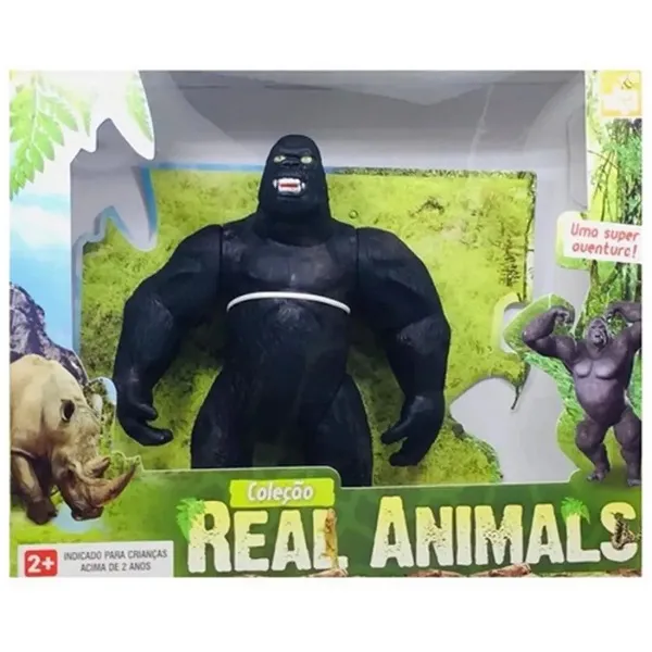 Boneco Gorila King Kong Animal Macaco Brinquedo Articulado - BeeToys
