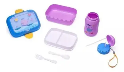 Kit Marmita Garrafinha Infantil Porta Lanche Fundo Do Mar - Leo e Leo - Image 3
