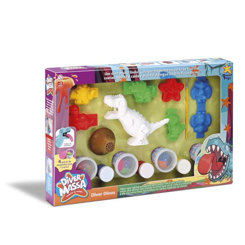 Diver Massa Diver Dinos Com Acessórios