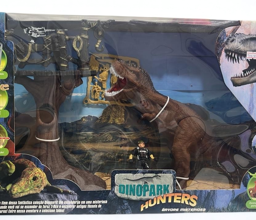 DinoPark Hunters - Árvore Misteriosa - T-Rex - Bee Toys