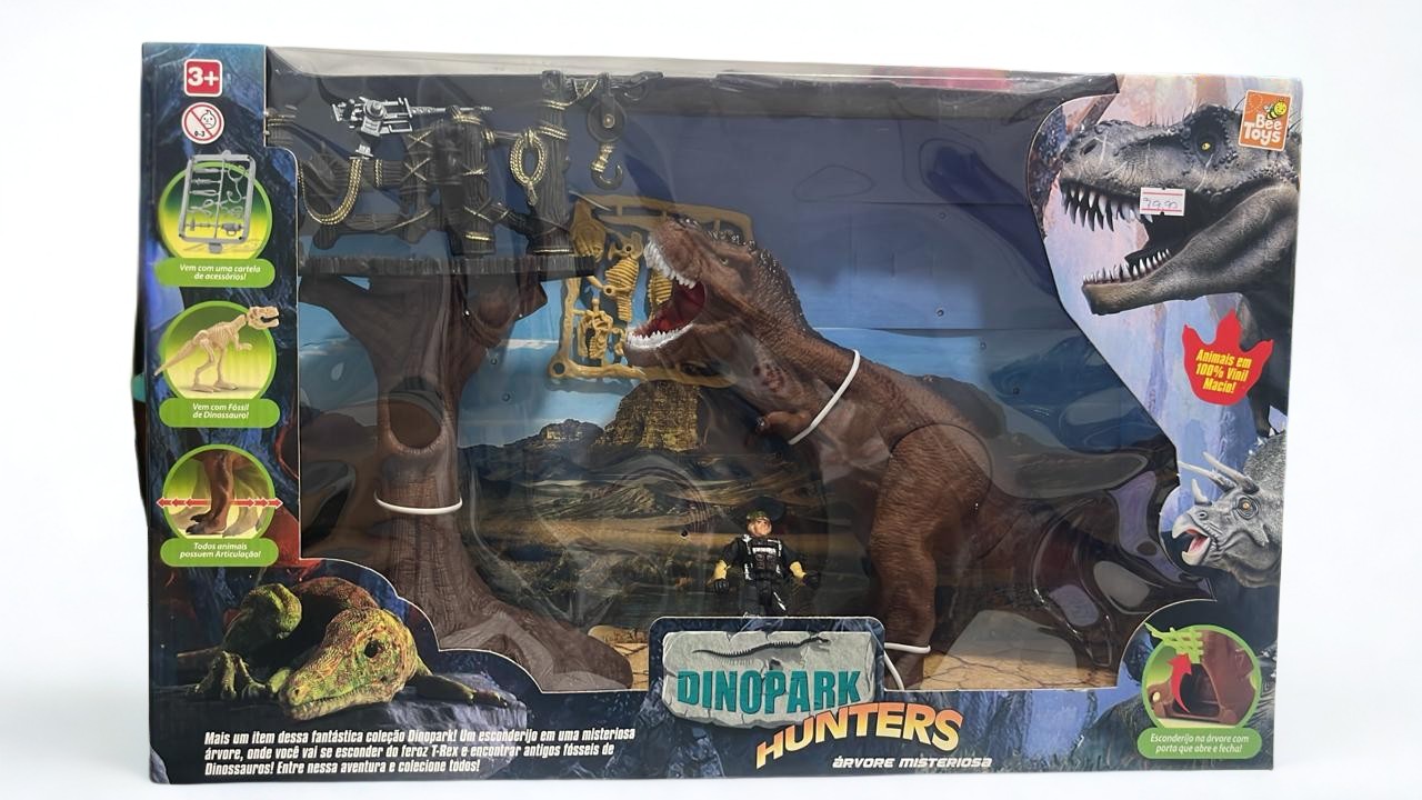 DinoPark Hunters - Árvore Misteriosa - T-Rex - Bee Toys