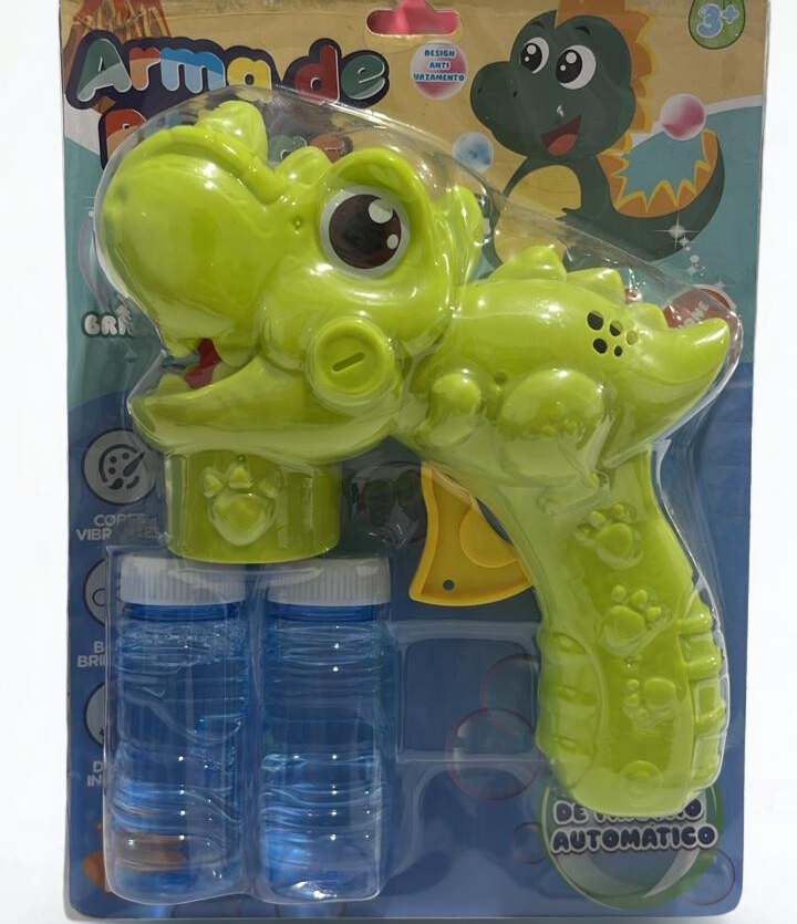 Brinquedo For Kids Lançador de Bolha De Sabão Dino