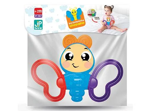 BORBOLETINHA CHOCALHO 21CM SOLAPA