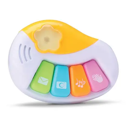 Mini Piano Brinquedo Pianinho De Bebê Musica Com Luz - Image 3