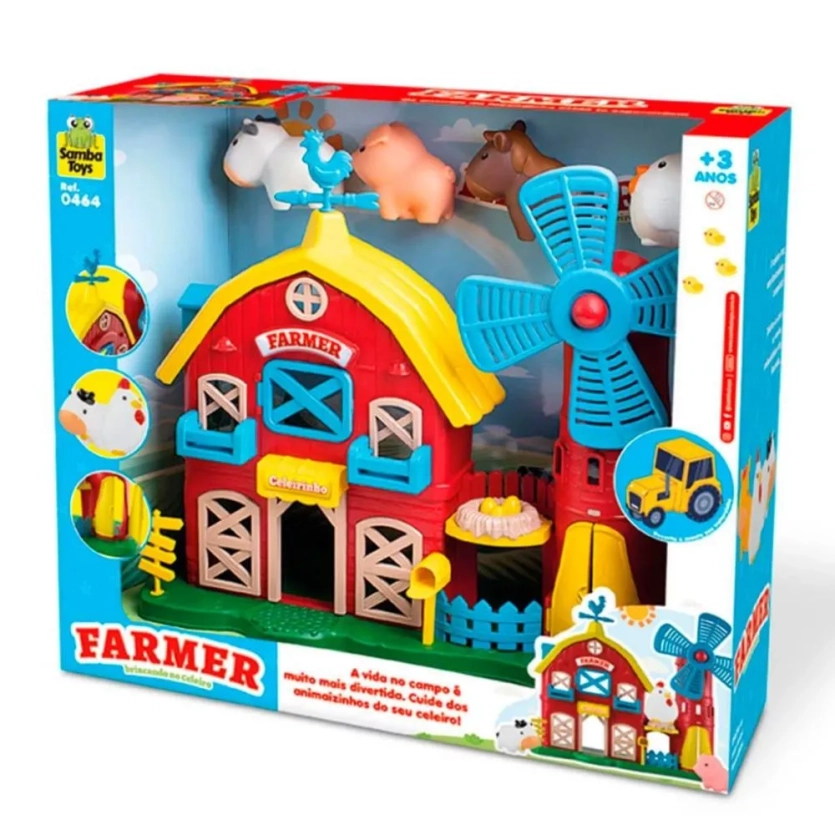 Brinquedo Infantil Celeiro Baby Samba Toys