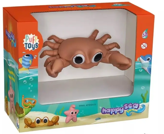 Siri de Brinquedo P/Bebe Em Vinil P/Brincar Banho ou Piscina - Puff Toys