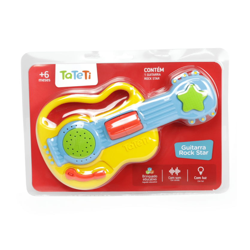 Guitarra - Rock Star - Laranja (234) TA TE TI