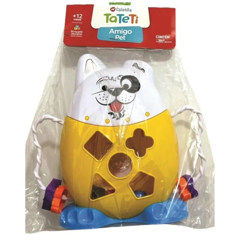 Brinquedo Educativo Amigo Pet Com Blocos Cor Única 3040 Tateti