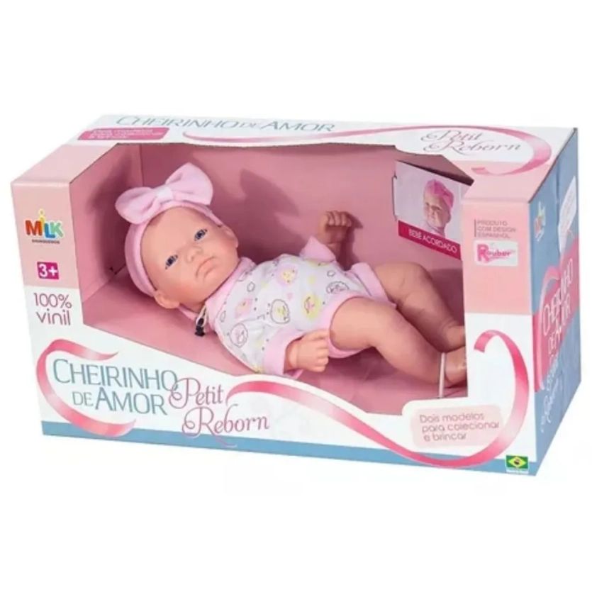 Boneca Cheirinho de Amor Petit Reborn 443 Milk