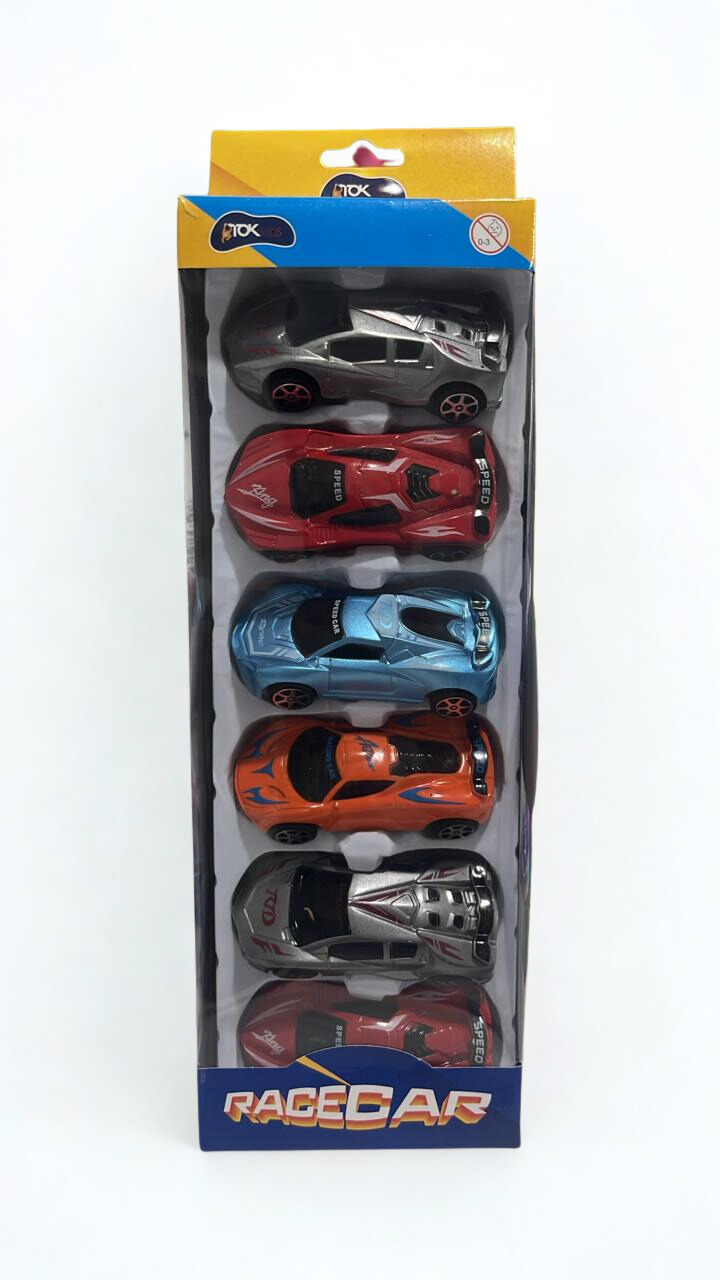 Kit Carrinhos RaceCar – 6 Unidades