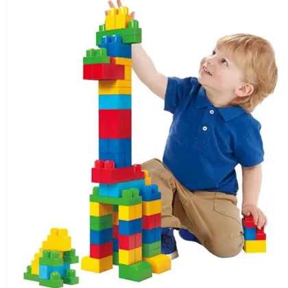 Sacola de Lego Didático e Pedágogico com 42 Peças Coloridas - Image 2