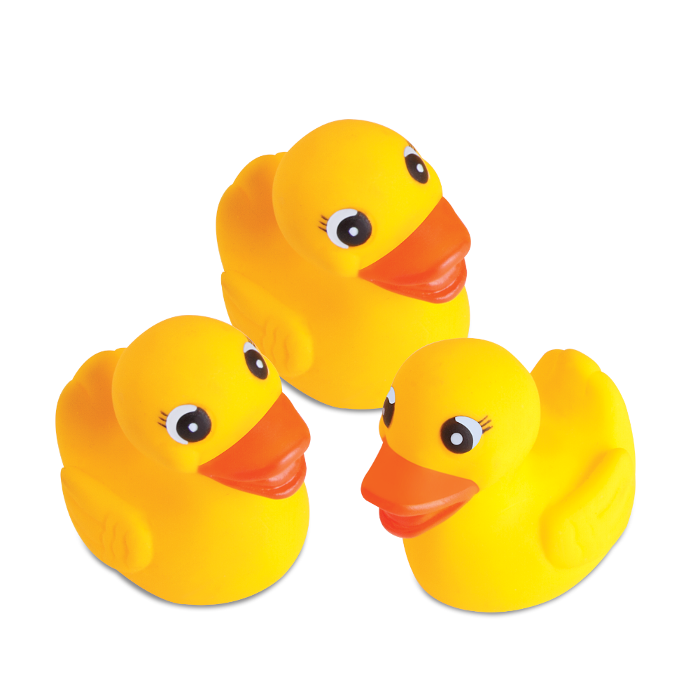 kit 03 Brinquedos de Banho Pato de Borracha Patinho Macio - Bee Toys - Image 2