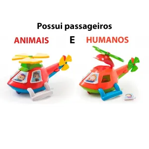 Helicoptero Helico Didatico Vermelho Ta Te Ti - Image 2