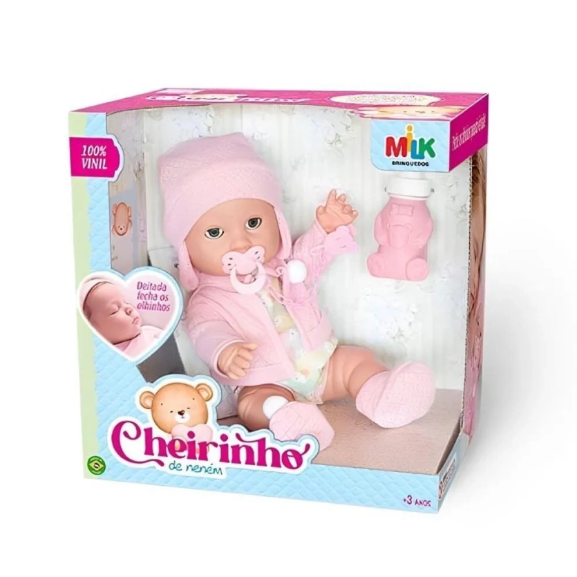 Boneca Cheirinho De Neném Milk Brinquedos - 805