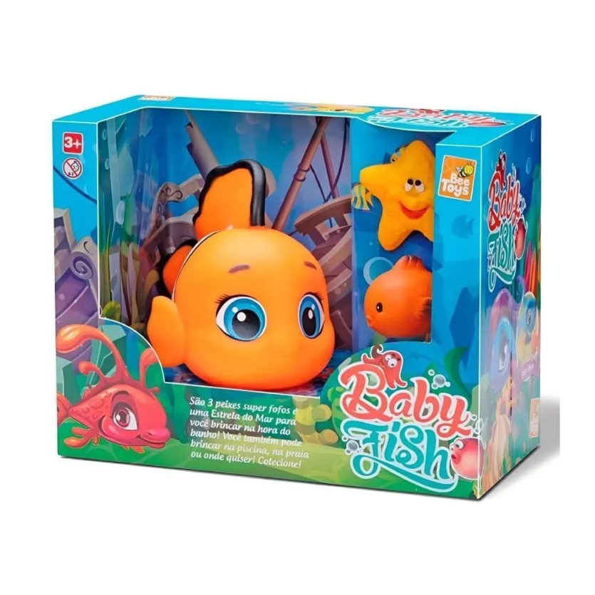 Bichinhos de Banho Peixinho Baby Fish Bee Toys - 696