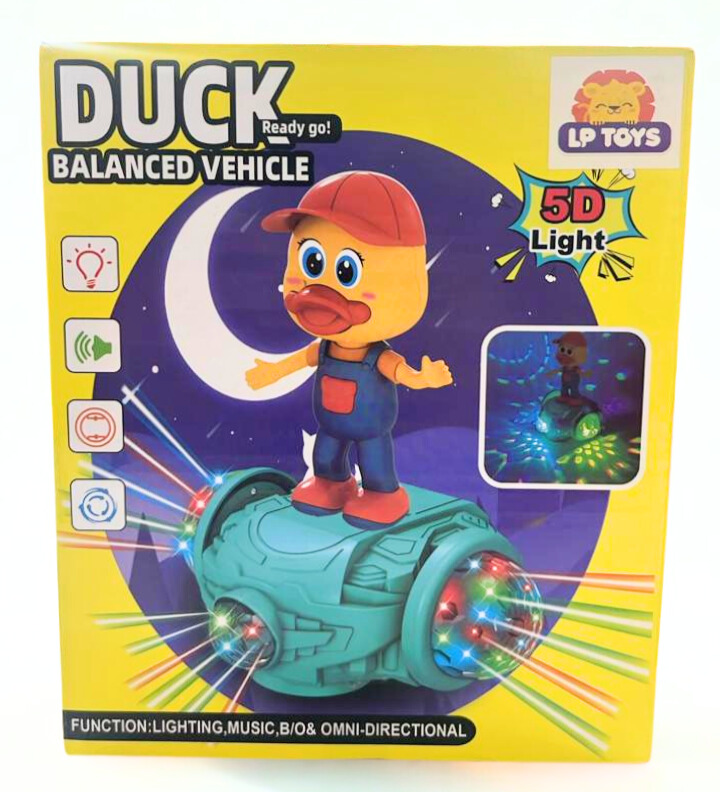 Pato Equilibrista com Luzes e Música – Veículo Balanceado 5D