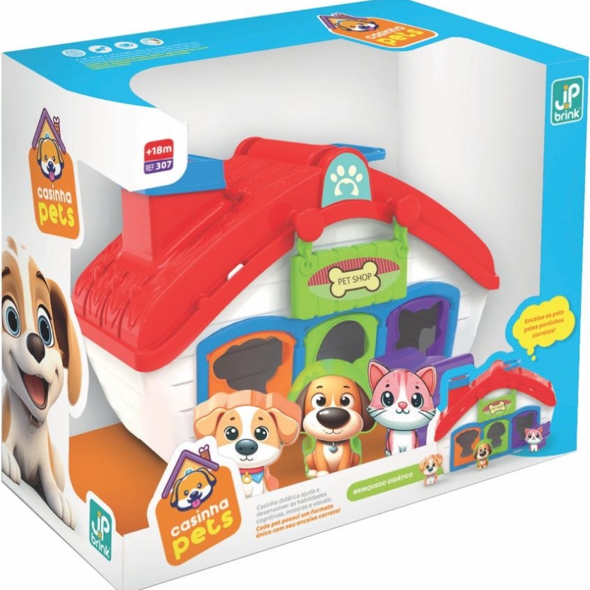 Brinquedo Interativo - Casinha Pets - Jxp Brink