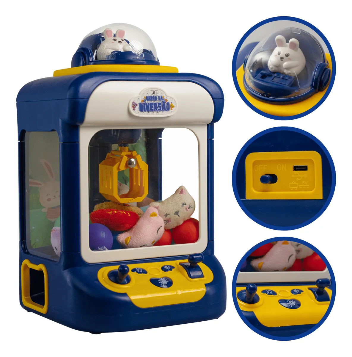 Máquina Pega Bichinhos Mini Maquina Ursinho Infantil - Image 5