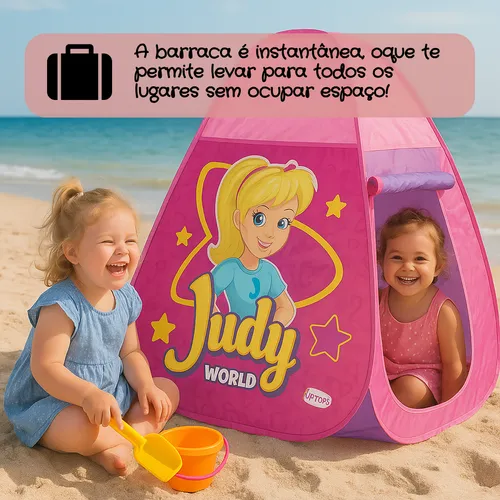 Barraca Toca Infantil Rosa Judy Meninas Instantenea Grande - Image 3