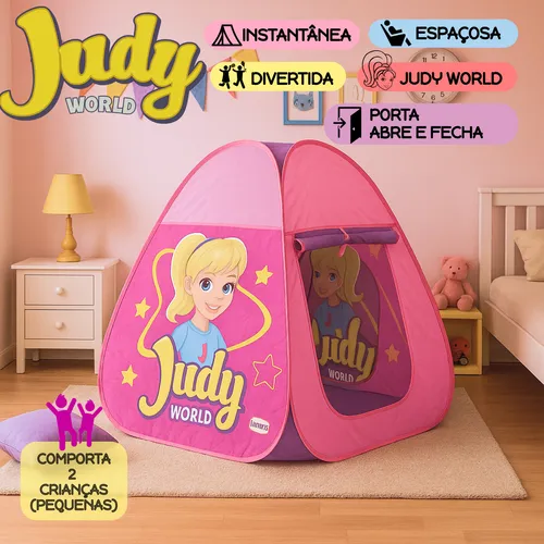 Barraca Toca Infantil Rosa Judy Meninas Instantenea Grande - Image 2