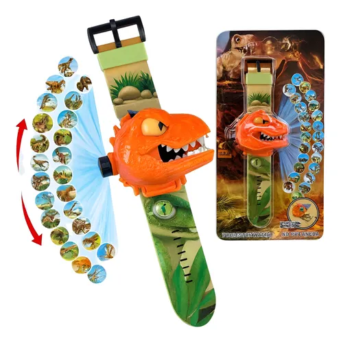 Relógio Infantil Dino com Projetor de Imagens