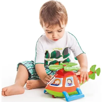 Helicoptero Helico Didatico Vermelho Ta Te Ti - Image 3