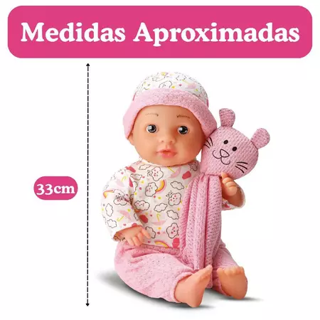 Boneca Ana Julia Hora De Dormir Com Naninha - Bee Toys - Image 3