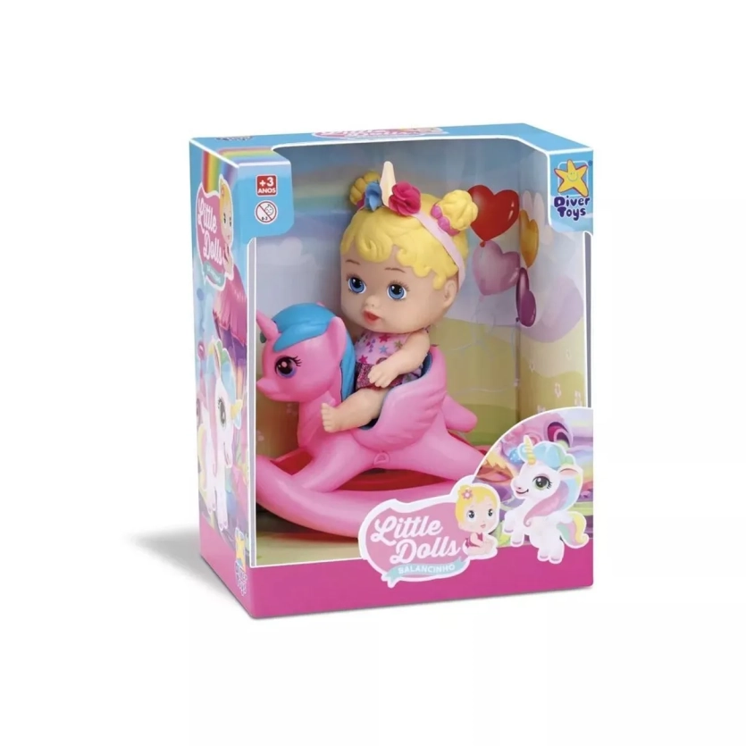 Boneca Little Collection Balancinho Divertoys