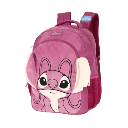 Mochila De Costas Angel Stitch Peluciada Com Orelhas Disney - Image 3