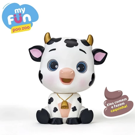 Vaquinha My Fun Poo Zoo Come e Faz Caquinha - Adijomar - Image 2