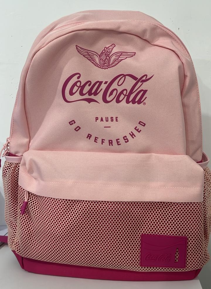 Mochila Rosa e Branca Coca-Cola Ref: 78416004c // 78416004N